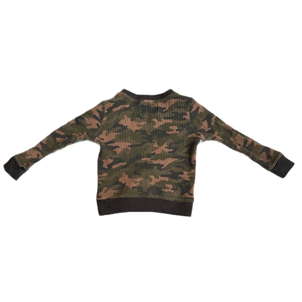 5T Camo Boys Henley Long Sleeve